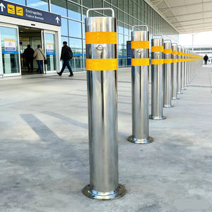 Bolardo de Barrera Automático de Acero Inoxidable Equipo de Sistema de Gestión de Aparcamiento Bloqueo de Plaza de Estacionamiento de Acero - Product Image 1