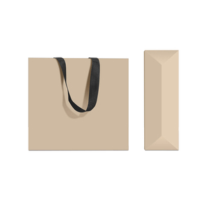 Sacchetto di carta personalizzabile alla rinfusa marrone piccolo sacchetto di carta viola per piccole imprese negozio di occhiali da vista - Product Image 4