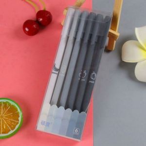 Bolígrafo de Gel de Lujo Coreano de Primera Calidad, 1.0 mm, Color Personalizado, Juego de Bolígrafos de Plástico para Estudiantes, Venta al por Mayor, Punta de Aguja, Negro, para Navidad - Product Image 5