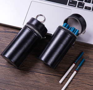 Vente en gros mini étui à cigarettes portable nouveau sac à lèvres cylindrique tendance pour femmes avec porte-clés - Product Image 2