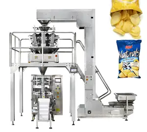 Nitrogen packing machine for plantain chips dates nuts snack packaging machine