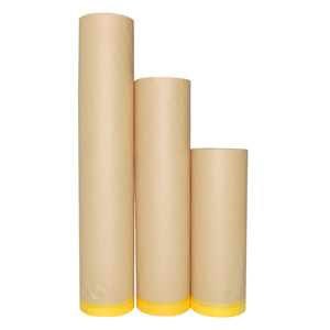 Car Auto Spraying Painting Brown <strong>Masking</strong> Film Pre Kraft <strong>Paper</strong> for Automotive - Product Image 4