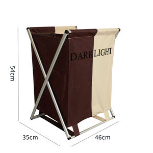 Panier à linge pliable extra large en tissu Oxford, sac à linge <span class=keywords><strong>double</strong></span> avec poignée et sangle - Product Image 6