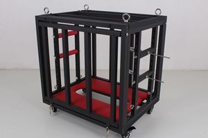 <strong>BDSM</strong> <strong>Furniture</strong> Mini Metal Dog <strong>Cage</strong> Slave Restraint Training Props Sex Love Game Hanging <strong>Cage</strong> for Women Restraint Rack - Product Image 5