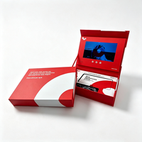 Boîte PR vidéo personnalisée avec écran LCD, emballage rigide à rabat pour la promotion de la marque et les campagnes de lancement de produits