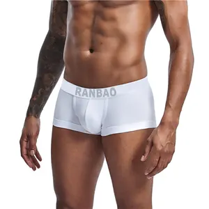 New Arrival Factory Price Sexy Bulge Fitness Underwear Solid Color Hot Style Pants Competitive Price Mature Men's Boxer Briefs