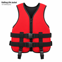 Chaleco Salvavidas de Neopreno NBR de 120-150N para Rafting, Kayak, Canyoning y Uso Comercial, Ajustable