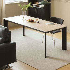 Dining <b>Table</b> Rectangle FAS <b>Pine</b> Foot Cave Stone Slab Stable Combination Structure Adult Use - Product Image 2