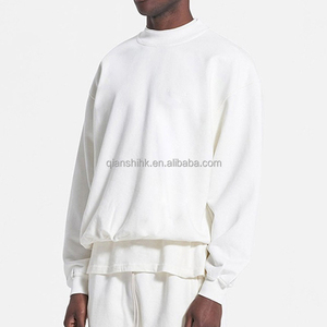 สเวตเชิ้ตแบบเรียบของผู้ชายผ้าคอตตอนพิมพ์ลายไม่ระบุเพศผ้าเฟรนช์เทอร์รี่ออกแบบโลโก้ได้ตามต้องการ - Product Image 3