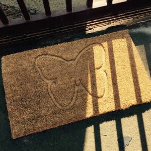 Machine Tufted Embossed WELCOME Indoor and Outdoor Coir <b>Doormat</b> - Product Image 1