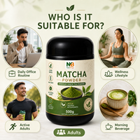 Poudre de Matcha Ceremonial Grade Antioxydant Énergisant à Base de Plantes, Marque Privée OEM, Vente en Gros Direct Usine Chine