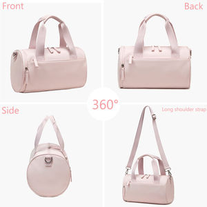 वाटरप्रूफ पॉलिएस्टर कस्टम महिला पुरुष फिटनेस कसरत बैग के साथ इयरफ़ोन पर्स मिनी रोज जिम बैग छोटे डफले काम यात्रा - Product Image 4