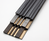 Panel Dinding PVC PS Tahan Air Kustom untuk Dekorasi Interior Apartemen, Kisi-kisi Plastik dengan Harga Pabrik untuk Desain Interior