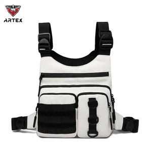 Outdoor Chest Bag for <b>Men</b> Lightweight Running <b>Vest</b> with Water Bottle Pocket EDC Chest Pack for Hiking Cycling - Product Image 1