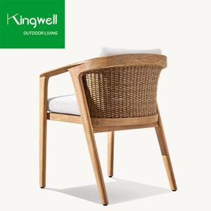 เฟอร์นิเจอร์ระเบียงไม้สักจากโรงงานโดยตรง เก้าอี้พักผ่อนกลางแจ้ง เฟอร์นิเจอร์ไม้สำหรับสวน เก้าอี้รับประทานอาหารสำหรับร้านอาหาร - Product Image 2
