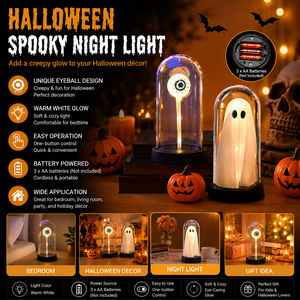 Lámpara de Mesa LED con Forma de Ojo, Luz Nocturna, Decoración Espeluznante para Halloween, Decoración para Fiestas y Casas Encantadas - Product Image 1