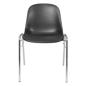 12er-Set Formschalenstühle Mit Verchromten Gestell, Stapelbar, LxTxH 495x520x770mm - Product Image 4