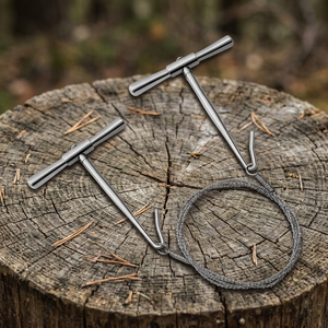 High Quality Custom Logo Stainless Steel Gigli <b>Saw</b> Set Orthopedic Instruments Two Handles & One Wire Manufactured by Shu & Co - Product Image 2