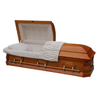 Ataúd funerario de madera de alta calidad, equipo funerario de china, venta al por mayor