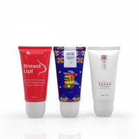 Tubes cosmétiques PE personnalisés de 50 ml à triple bille roulante, tubes vides pour crème contour des yeux, emballages de soins de la peau imprimés en sérigraphie