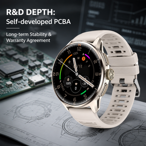 Montre connectée H100 4G avec écran AMOLED, suivi de la forme physique et du sommeil, réveil, carte SIM, e-mail et calendrier, charge magnétique - Product Image 5
