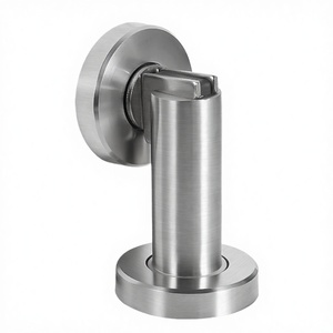 Butée de porte moderne en acier inoxydable, magnétique puissant, anti-vent, anti-collision, installation facile pour protection murale et au sol - Product Image 3