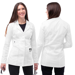 Confortable respirant femmes gommages médicaux infirmière médecin robe et veste blouse de laboratoire uniforme pour les hôpitaux et les cliniques - Product Image 1
