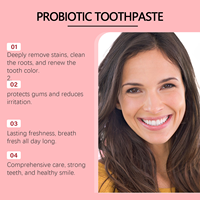 Dentifrice blanchissant à la menthe Oralhoe Probiotic, haleine fraîche, nettoyage, soin des dents, soin buccal