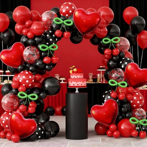 Set <span class=keywords><strong>de</strong></span> Globos con Forma <span class=keywords><strong>de</strong></span> Arco Rojo y Negro, con Globo <span class=keywords><strong>de</strong></span> Aluminio en Forma <span class=keywords><strong>de</strong></span> Corazón Rojo, Ideal para Fiestas <span class=keywords><strong>de</strong></span> <span class=keywords><strong>Solteros</strong></span> y Cumpleaños - Product Image 2