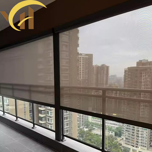Persianas <span class=keywords><strong>enrollables</strong></span> opacas de doble capa con cremallera, resistentes al viento, con protección UV, <span class=keywords><strong>para</strong></span> <span class=keywords><strong>terrazas</strong></span> comerciales. - Product Image 2
