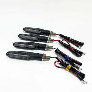 En Stock Moto 12 LED Clignotants Clignotant Queue Lumière Circulaire Moteur Clignotant Feux de Direction Indicateur d'Arrêt Signal IP68 - Product Image 6