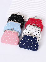 Dompet Mini Polkadot Terbaru Zero Portable Wallet 3 Inci Souvenir Logam Hadiah Dompet Lipstik Tempat Koin Multifungsi Tas Uang Receh Kecil
