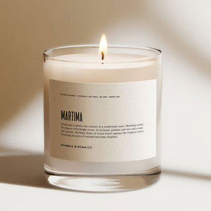 AIKUN Luxury Trendy Personalized Custom Wedding Aroma Sensation Happy Birthday Spa Transparent Glass <b>Cup</b> Scented Candle - Product Image 3
