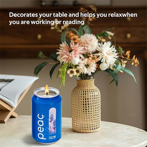 Bougie aromathérapeutique en cire de soja fraîche en gros, boîte-cadeau en étain, fabrication artisanale, décoration parfumée, fêtes, mariages, anniversaires - Product Image 6