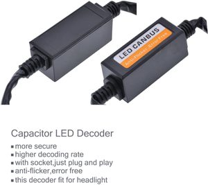 Arneses H4 de alta calidad decodificador Canbus sin errores EMC H7 <span class=keywords><strong>H11</strong></span> H13 condensador LED faros de coche accesorio - Product Image 3