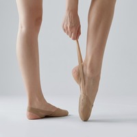 Chaussons de gymnastique en polaire corail pour femmes BW0112, chaussettes mi-pieds, chaussures de danse du ventre pour femmes