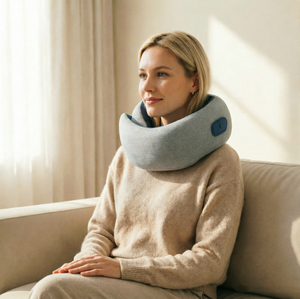 Portable Cordless Heated Neck Massager Pillow, Shiatsu Kneading Cervical Shoulder Pain Relief with Smart Timing - Product Image 2