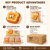 Southpeak Toy Toast Day Squishy Squishy Toys Soft Squishy Toys Fidget Toys Sensory Squishy Toy Slow Rising Wholesale Bulk OEM