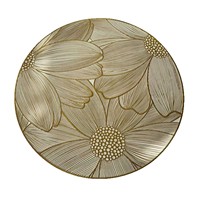 Ventes directes d'usine Nouveaux tapis de table élégants en PVC estampés or de style européen Coussinets décoratifs légers de luxe résistants à la chaleur