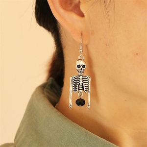 Fashion <b>Earring</b> Jewelry Halloween Jewelry Creative Skull Rhinestone Pendant Statement <b>Earrings</b> - Product Image 3