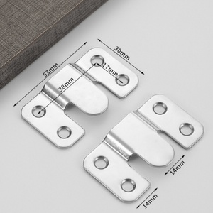 Stainless Steel <b>Hanging</b> Buckle with Recessed Mounting <b>Bracket</b> for Furniture Connection Wall Photo Frame Display Hitch - Product Image 3