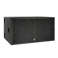 Double Subwoofer 18 pouces 2*18 "pour système Line Array Haut-parleurs de basse passifs haute puissance