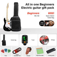 Produsen OEM Gitar Elektrik 6-Senar Kayu Basswood MS-100 ST Tremolo Bridge Leher Maple Fingerboard Rosewood Gitar Murah