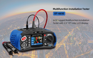 Cem DT-6650 teste rápido de corrente, teste de laço de corrente multifunção testador de resistência de isolamento com tela de lcd tft de 3.5 polegadas - Product Image 4