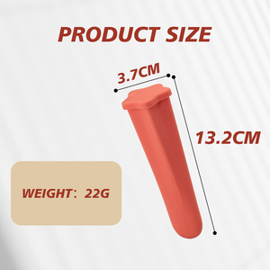 Đáng Yêu Hình Dạng Ngôi Sao Silicone <span class=keywords><strong>Ice</strong></span> <span class=keywords><strong>Pop</strong></span> Khuôn Mẫu, Nhỏ Giọt Miễn Phí Popsicle Maker Cho Trẻ Em, BPA Miễn Phí Tủ Đông Ống Có Nắp Đậy - Product Image 5