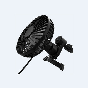 Kipas Mini Pendingin Mobil USB Portabel 3R Summer Required <span class=keywords><strong>12V</strong></span>, Jepit di Ventilasi Udara, Baling-baling 6 Inci, Putar 360 Derajat, Kebisingan Rendah 20dB, Kabel 1.2M - Product Image 1