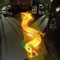 BOYI Dragon Gonflable Géant Pvc Ballon Led Dragon Gonflable Chinois