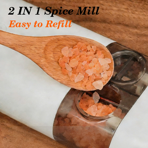 Nouveau <span class=keywords><strong>moulin</strong></span> à épices automatique rechargeable à une main, <span class=keywords><strong>grande</strong></span> capacité, broie deux épices, <span class=keywords><strong>moulin</strong></span> à <span class=keywords><strong>poivre</strong></span> et à sel électrique à double chambre rechargeable - Product Image 6