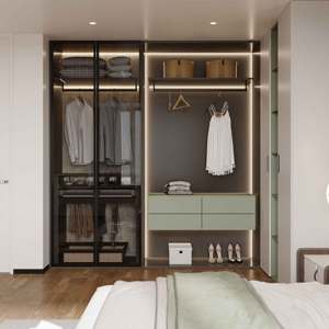 Armoire sur mesure de haute qualité pour chambre à coucher, fabrication sophistiquée avec plusieurs options de rangement - Product Image 5