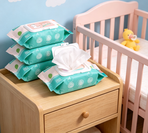 Lingettes humides personnalisées pour bébés, en tissu non tissé de qualité supérieure, pour usage domestique, marque privée - Product Image 5